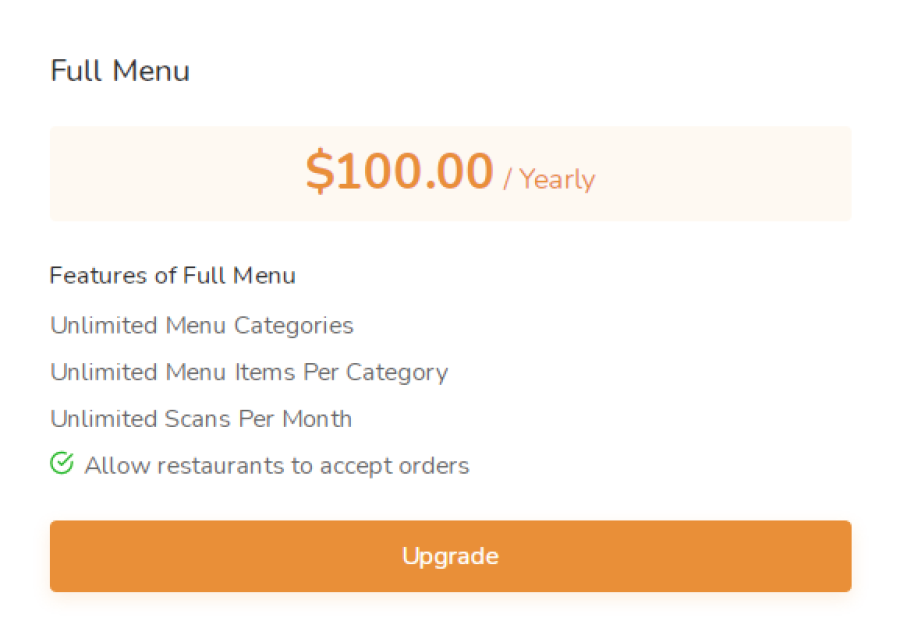 Full Menu / with special discount 30%